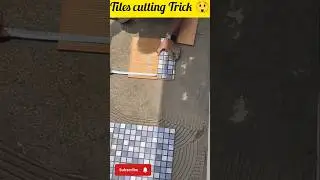 How to cut tiles without electricity Tools And Idea⚡️ #howto #cut #tiles #ideas #without#electricity