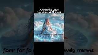 Breathe life into dreams on a bed of clouds and crystals.#ASMR #FantasyBed #Crystal #AIart #Relaxing