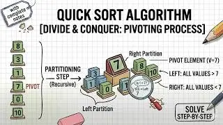 Quick Sort Explained Step-by-Step | Divide and Conquer Algorithm