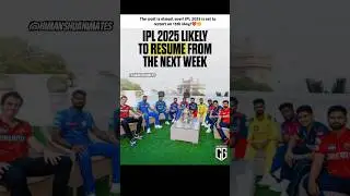 Wait is over🫡 #shorts #ipl #restart #trending