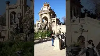 Cascada monumental del Parc de Ciutadella, Barcelona, Spain. ❤️
