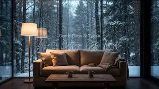[playlist] Winter Cottage Cozy Night | Snow-Blanketed quite forest | For study, work, relax, enjoy