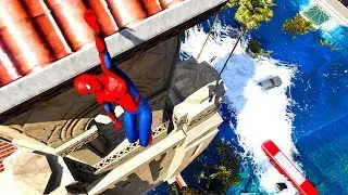 GTA 5 Water | Spiderman Parkour Ragdolls | Jumps/Fails | Rag Euphoria