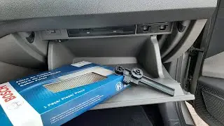 Como trocar filtro de ar condicionado de Virtus Polo e T-Cross, mais amortecedor do porta luvas.
