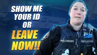 Cops try to intimidate the wrong person and get humiliated.