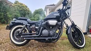 Yamaha bolt 950 exhaust custom vs stock