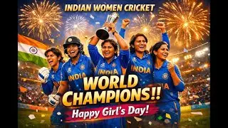  Indian women Cricket World champions Happy Girls day #WomensCricket #Leadership #wpl#viral 