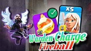 How to Use Fireball in COC - Warden Charge | Rcey 