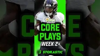 DraftKings NFL DFS Week 2 Core Plays | Sunday 9/14 DFS Picks