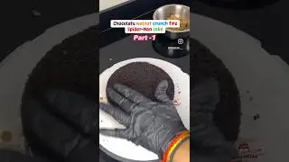 Walnut crunch chocolate cake part 1 .. themeSpider-Man fire cake .. by  CakeBliss#part1 #walnutcake