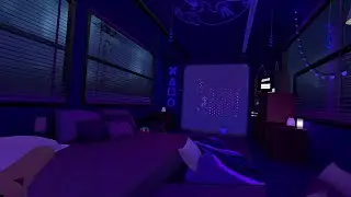 You're in your room at 3AM, while music plays in another room.
