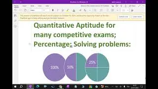 Quantitative Aptitude for many competitive exams; Percentage; Solving problems:- 38. #aptitude