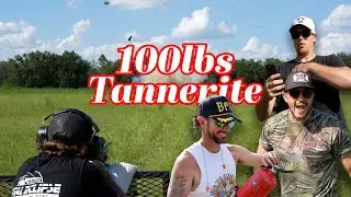 THIS IS WHAT 100 POUNDS OF TANNERITE LOOKS LIKE