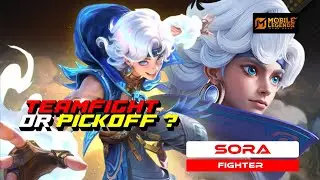 Sora EXP Lane Gameplay! Teamfight as Fighter, Pickoff as Assassin