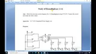 Proteus Design of Demultiplexer