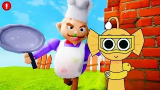 Sprunki Retake Played Escape Chef Kitchen Obby in ROBLOX | Incredibox Sprunki