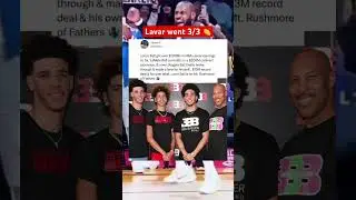 LAVAR BALL WENT 3/3👏 🔥 #nba #shorts #lameloball