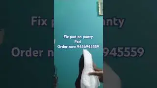 How to use Sanitary pad in periods | How to fix pad on panty | Sanitary pad | #shorts, #pad Fix pad