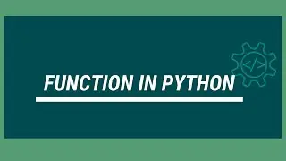 Function in Python || How to define function in python? || User-Defined function