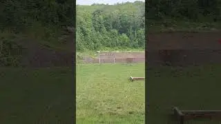 Shooting steel plates at 25 yards Cherry Ridge range