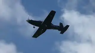 Royal New Zealand Air Force T-6C Texan's doing stunts