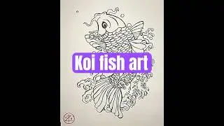 🎨 Drawing Traditional Koi Fish Splash with an Ink Dip Pen &ndash; A Dynamic and Artistic Adventure! 🎨