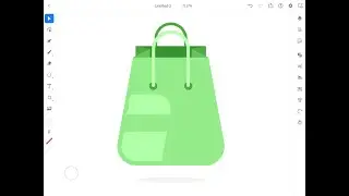 Draw a paper bag in Adobe Illustrator for iPad
