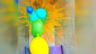 🎈Breaking Glass Bottles and Balloon drops🔥 - Crushing Crunchy & Soft Things😻🍾💥