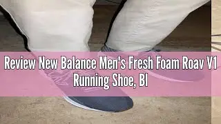 Review New Balance Men's Fresh Foam Roav V1 Running Shoe, Blacktop/Gum, 9.5 M