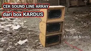 CEK SOUND MINIATUR LINE ARRAY DARI BOX KARDUS