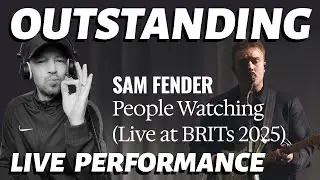 Сэм Фендер &mdash; People Watching (BRITs 2025) Первая реакция