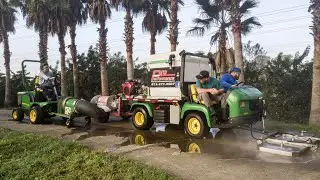 Side Walk Cleaning John deere Pro Performance Pressure Washing