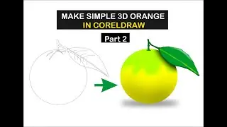 How to Make Orange Simple 3D Picture Using CorelDraw Tutorial Part 2