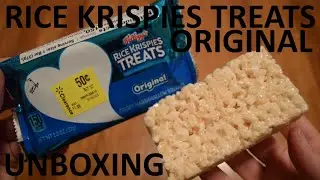 Unboxing Rice Krispies Treats Original Crispy Marshmallow Squares
