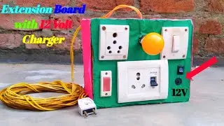 Extension Board with 12 Volt charger | how to make extension board at home