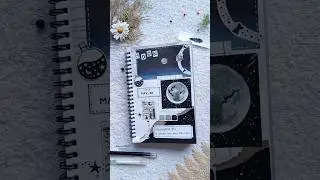 Black Theme Journal 🖤🌙। #journal #black #bulletjournal #shortsviral #trending