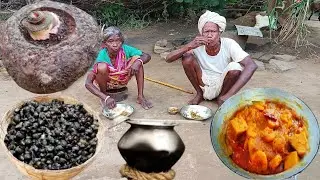 OL recipe with SMALL SNAIL||Village Style traditional cooking prepared by GRANDMA||rural villagelife