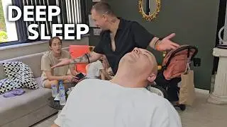 AMAZING SLEEP MASSAGE | He Completely Forgot Where He Was | ASMR Head Massage, Face, Scalp, Cheek