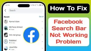 Как исправить проблему с неработающей строкой поиска Facebook (2025)