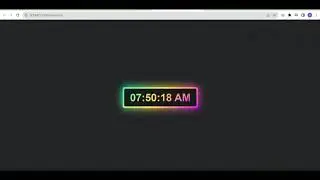 Digital Clock Glowing Effects using HTML CSS & JavaScript Digital Clock Using  JavaScript | CSS 3D