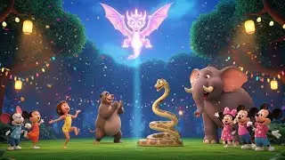 Sky Dragon Jungle Party with Mowgli, Baloo & Mickey Mouse | Tom & Jerry Fun Adventure