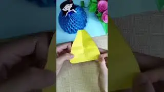 POV DIY Creative Tip Make Cute Bridal Dress Origami Showing #shorts