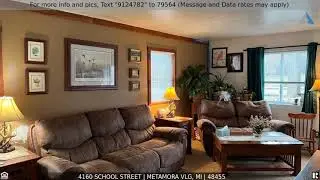 Priced at $279,900 - 4160 SCHOOL Street, Metamora Vlg, MI 48455