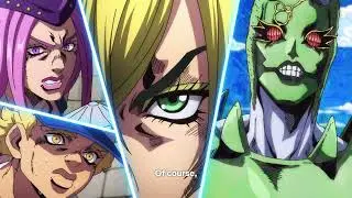 JoJo Stone Ocean - Jolyne vs C-Moon Full Fight part 1/3 1080p HD