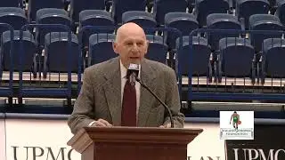 The great Dick Groat accepts a special award from Chuck Cooper III, at the 2012 Cooper FND Luncheon