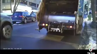 Winter Garbage Collection: POV Journey Up University Street in Montreal