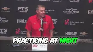 Dan Mullen talks about the adjustment for UNLV football  practicing at night all week