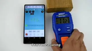 MEET - Wireless Connectivity Moisture Meter MS-W98V1S - wood / wall / textile moisture measurement