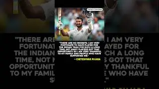 Cheteshwar Pujara Bids Farewell #cheteshwarpujara #retirement #teamindia
