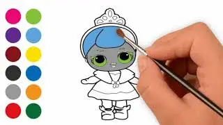 LOL Surprise Doll Coloring Pages for Kids - How to Draw LOL Dolls Coloring Book for Kids